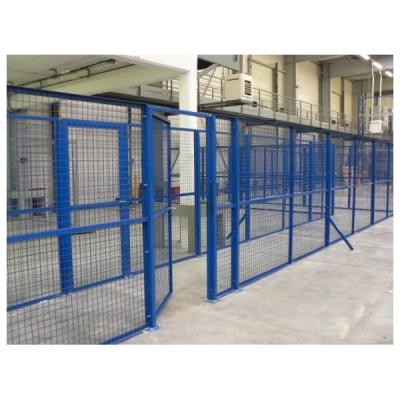 Rayonnage stockage industriel cloisons grillagees